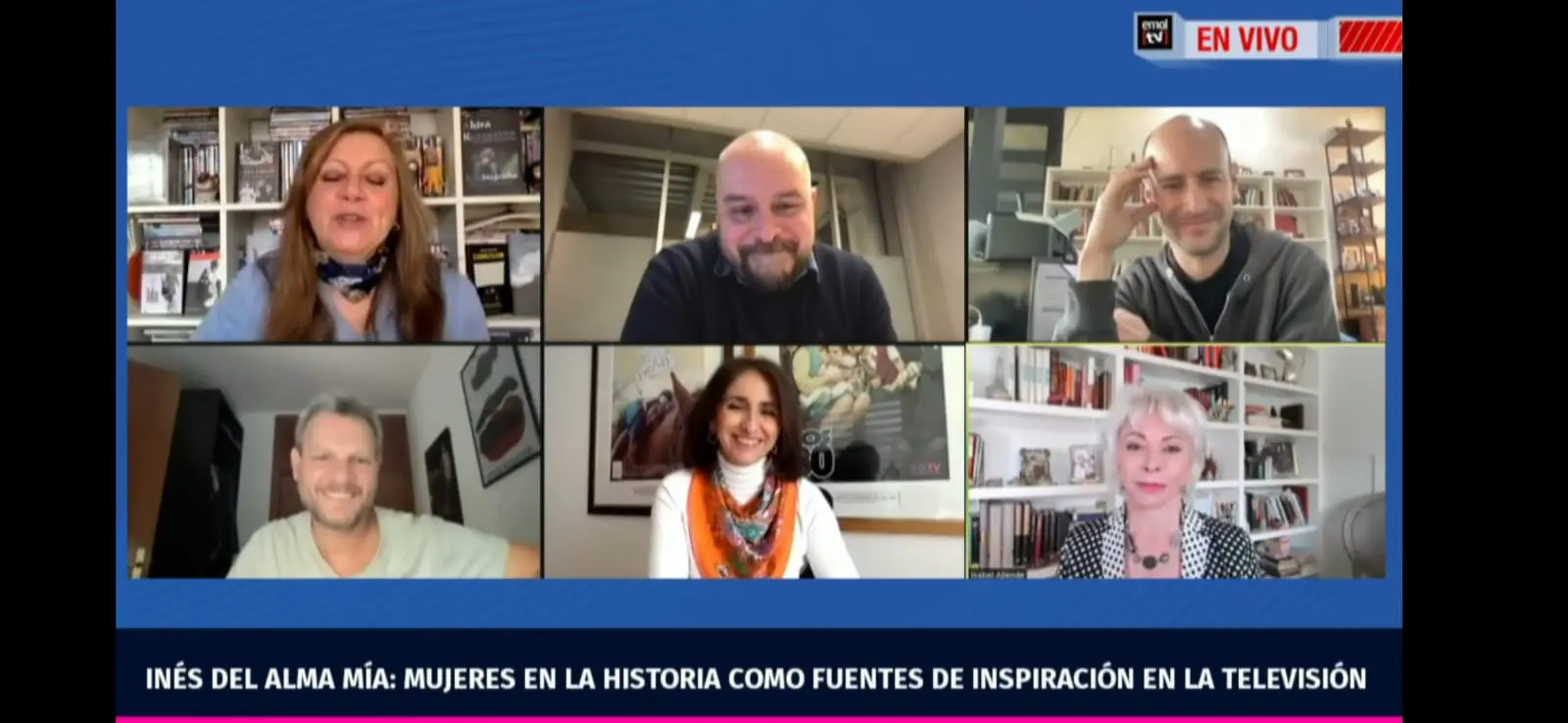 CNTV organiza conversatorio sobre nueva serie “Inés del Alma Mía” con participación de escritora Isabel Allende y directores