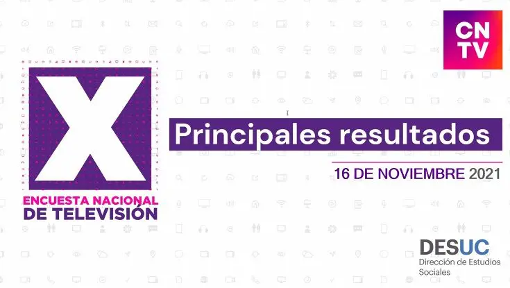 X Encuesta Nacional de Televisión 2021: La TV abierta es el principal medio de información en Chile