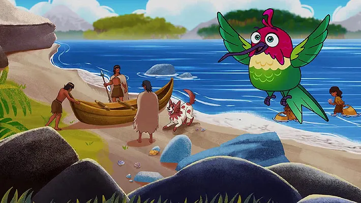 CNTV estrena serie infantil interactiva sobre pueblos originarios protagonizada por un colibrí
